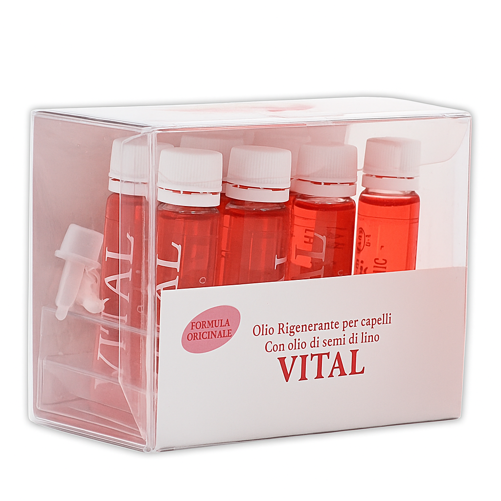 KOMIS ITALY VITAL SEMI DE LINO – TRATAMIENTO CAPILAR REPARADOR 8 X 11 ML